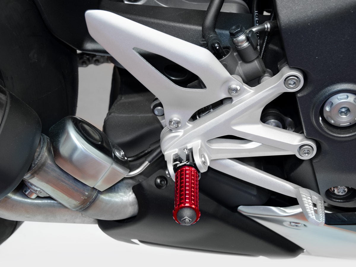DBK DUCABIKE KPDM02+KAPM11 Ducati Footpegs (passenger; racing version; including adapters) – Accessories in the Motoraider Motorcycle Aftermarket Accessories and Parts Online Shop