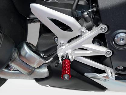 DBK DUCABIKE KPDM02+KAPM11 Ducati Footpegs (passenger; racing version; including adapters) – Accessories in the Motoraider Motorcycle Aftermarket Accessories and Parts Online Shop