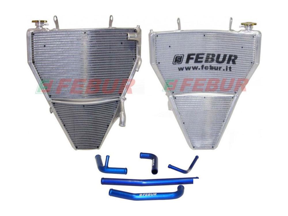 FEBUR Yamaha YZF-R6 (08/16) Complete Racing Water Radiator (With silicon hoses) – Accessories in the 2WheelsHero Motorcycle Aftermarket Accessories and Parts Online Shop