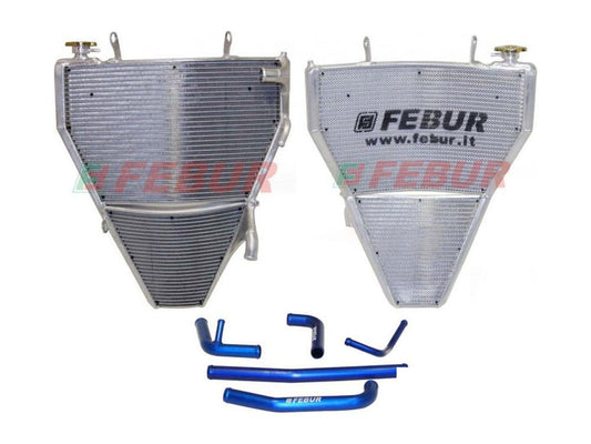 FEBUR Yamaha YZF-R6 (08/16) Complete Racing Water Radiator (With silicon hoses) – Accessories in the 2WheelsHero Motorcycle Aftermarket Accessories and Parts Online Shop