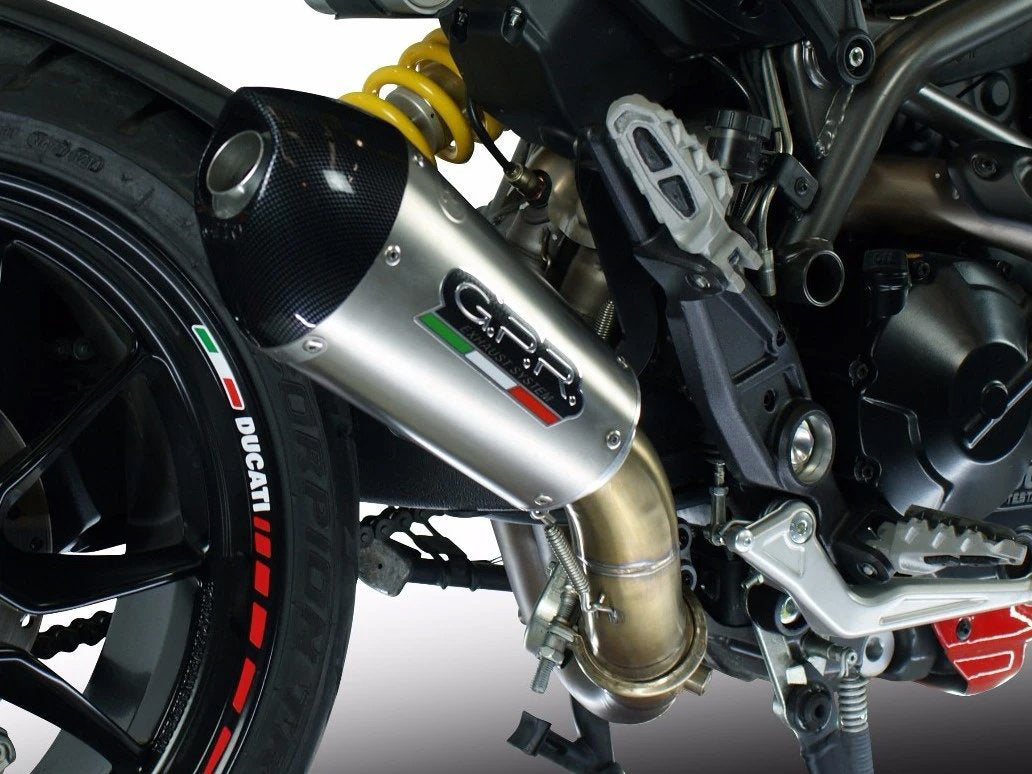 GPR Ducati Hypermotard 821 Slip-on Exhaust "GPE Anniversary Titanium" – Accessories in the 2WheelsHero Motorcycle Aftermarket Accessories and Parts Online Shop