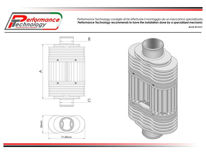 RDC - PERFORMANCE TECHNOLOGY Universal Line Cooler (double) – Accessories in the Motoraider Motorcycle Aftermarket Accessories and Parts Online Shop