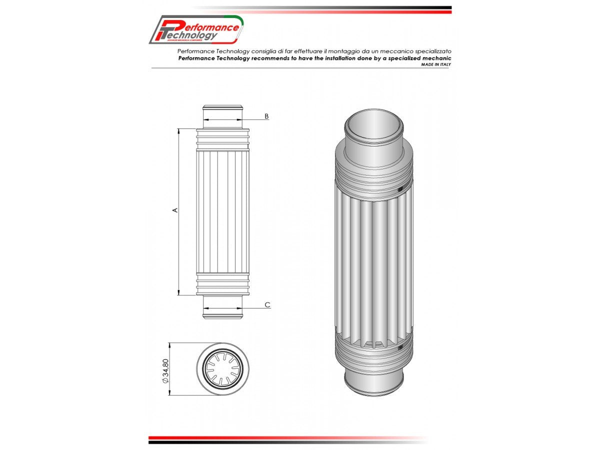 RDCS - PERFORMANCE TECHNOLOGY Universal Water Line Cooler (single) – Accessories in the Motoraider Motorcycle Aftermarket Accessories and Parts Online Shop