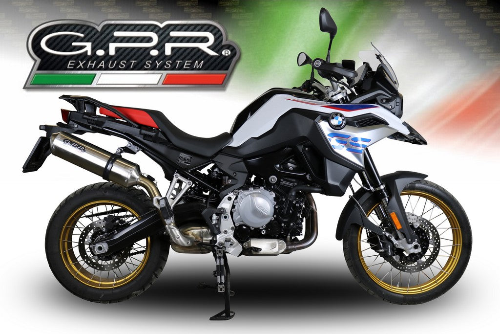GPR BMW F850GS / Adventure Slip-on Exhaust "Satinox" (EU homologated) – Accessories in the 2WheelsHero Motorcycle Aftermarket Accessories and Parts Online Shop