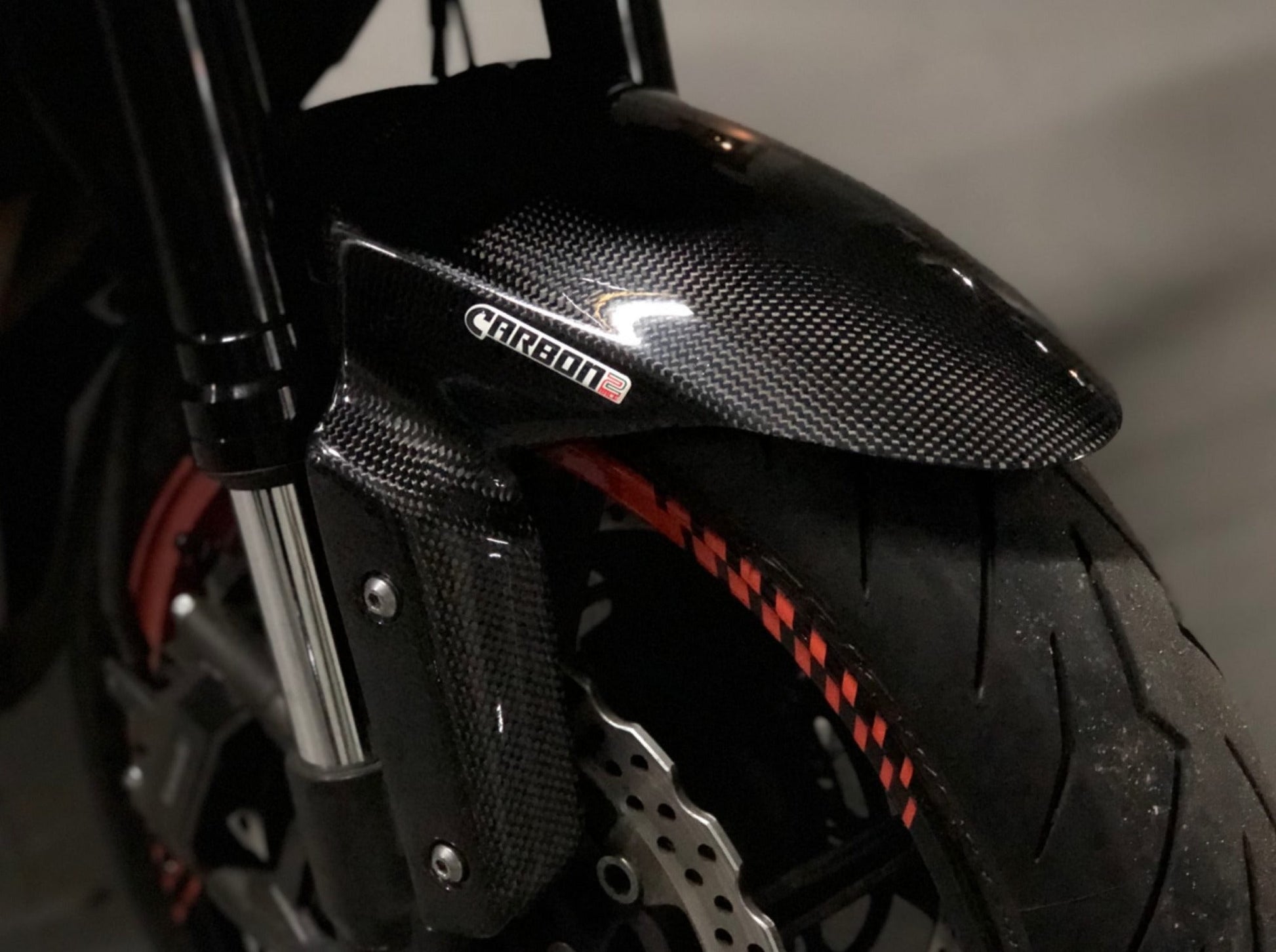 CARBON2RACE Kawasaki Z800 Carbon Front Fender – Accessories in the 2WheelsHero Motorcycle Aftermarket Accessories and Parts Online Shop