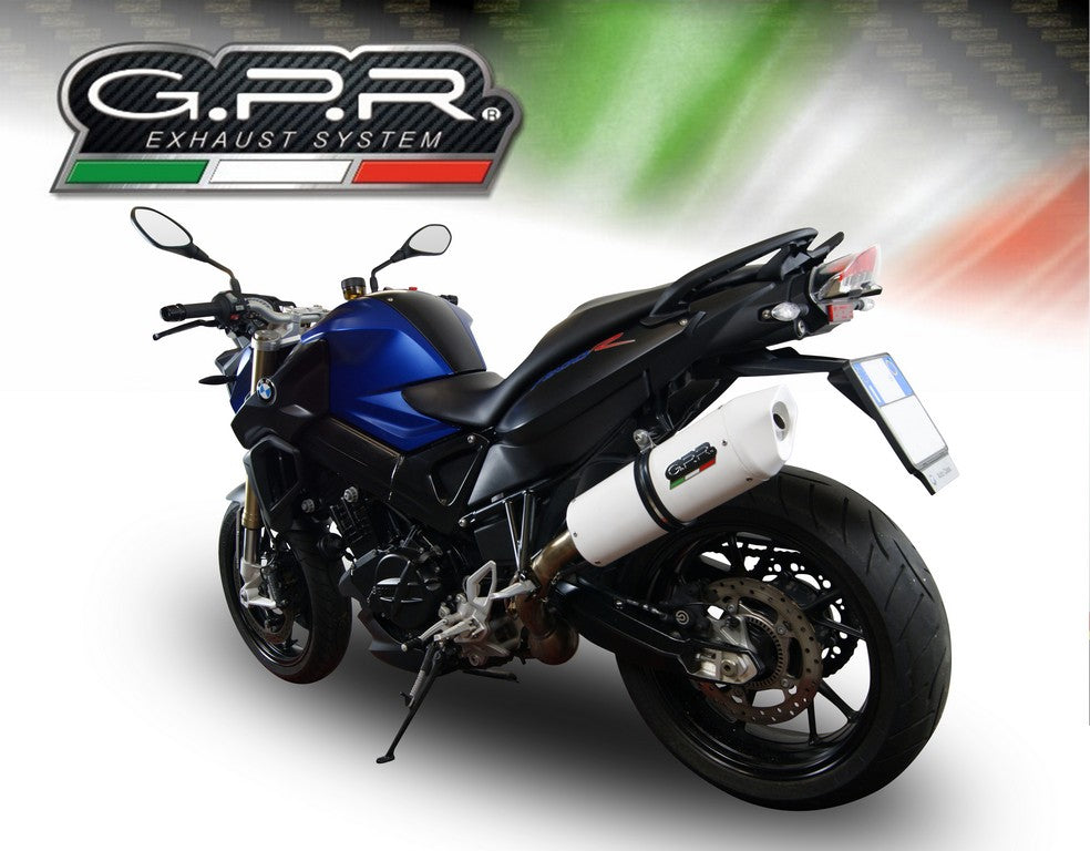 GPR BMW F800R (09/14) Slip-on Exhaust "Albus Ceramic" – Accessories in the 2WheelsHero Motorcycle Aftermarket Accessories and Parts Online Shop