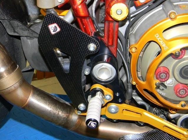 RPPC04 - DUCABIKE Ducati Multistrada / Hypermotard Carbon Pilot Heel Guards – Accessories in the Motoraider Motorcycle Aftermarket Accessories and Parts Online Shop