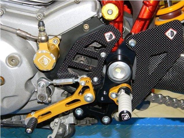 RPPC04 - DUCABIKE Ducati Multistrada / Hypermotard Carbon Pilot Heel Guards – Accessories in the Motoraider Motorcycle Aftermarket Accessories and Parts Online Shop