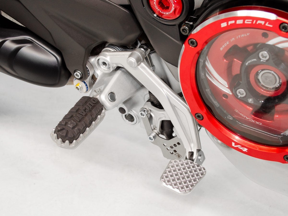 RPPIS01 - DUCABIKE Ducati Multistrada V4 (2021+) Rear Brake Pedal Extension – Accessories in the Motoraider Motorcycle Aftermarket Accessories and Parts Online Shop