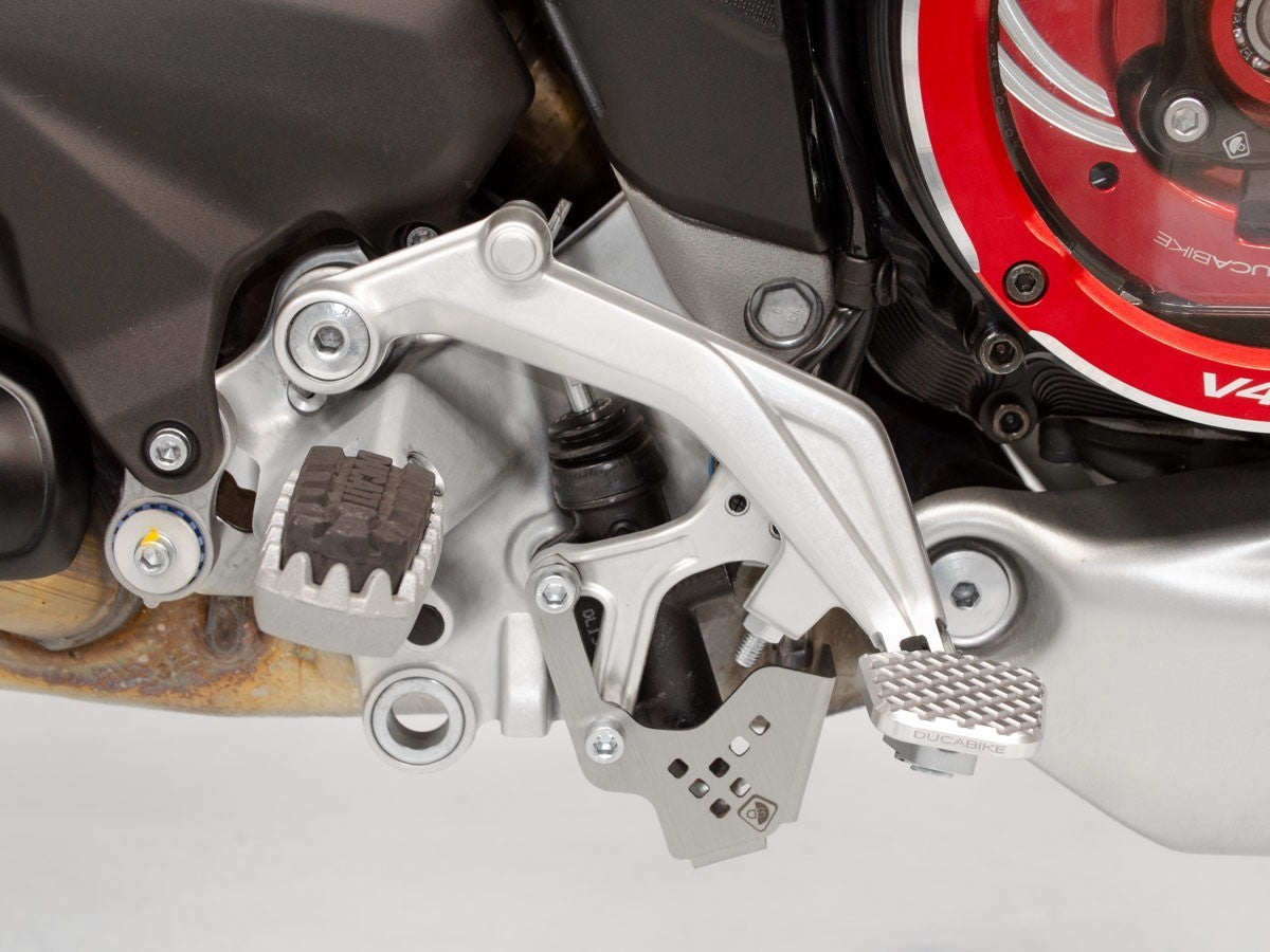 RPPIS01 - DUCABIKE Ducati Multistrada V4 (2021+) Rear Brake Pedal Extension – Accessories in the Motoraider Motorcycle Aftermarket Accessories and Parts Online Shop