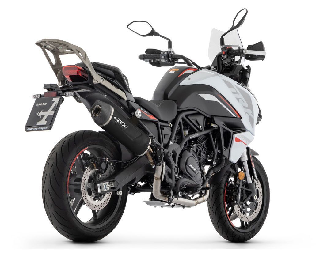 ARROW 71960AKN Benelli TRK 702 / 702X (2023+) Slip-on Exhaust "Indy Race Evo" (black aluminum) – Accessories in the 2WheelsHero Motorcycle Aftermarket Accessories and Parts Online Shop