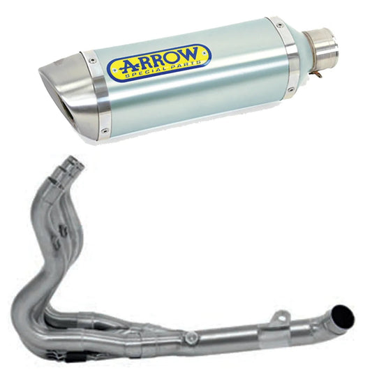 ARROW 71334MI+71702AO Suzuki GSX-R750 IE (06/07) Full Exhaust System "Competition Evo Thunder" (racing; aluminum) – Accessories in the 2WheelsHero Motorcycle Aftermarket Accessories and Parts Online Shop