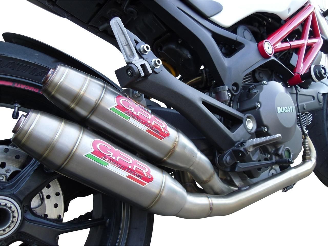 GPR Ducati Monster 1100 Evo Dual Slip-on Exhaust "Deeptone Inox" (EU homologated) – Accessories in the 2WheelsHero Motorcycle Aftermarket Accessories and Parts Online Shop