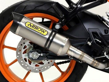 ARROW 71619MI+71813PK KTM RC390 (2015+) Titanium Slip-on Exhaust "Thunder" – Accessories in the 2WheelsHero Motorcycle Aftermarket Accessories and Parts Online Shop
