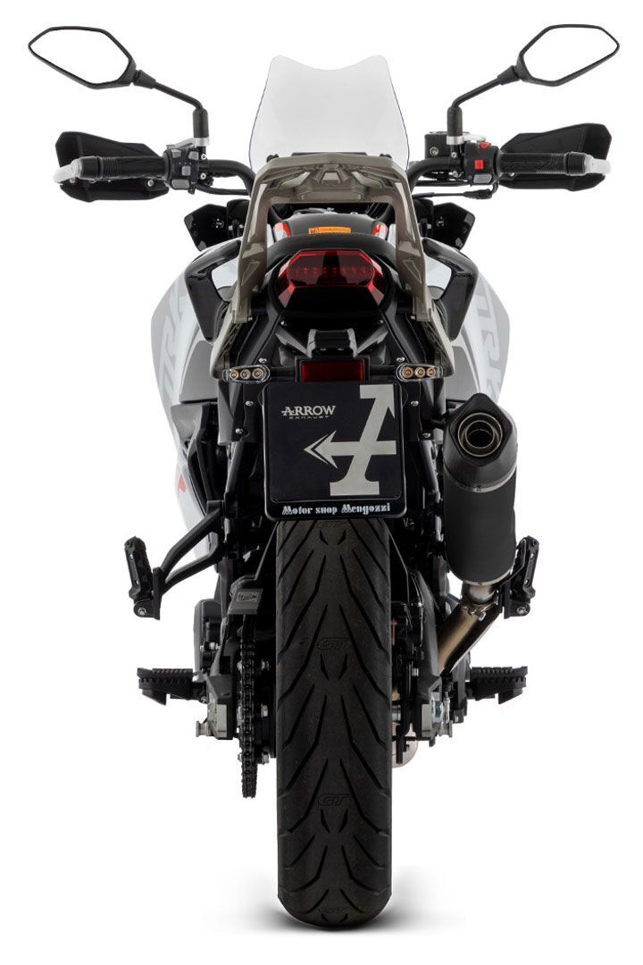 ARROW 71960AKN Benelli TRK 702 / 702X (2023+) Slip-on Exhaust "Indy Race Evo" (black aluminum) – Accessories in the 2WheelsHero Motorcycle Aftermarket Accessories and Parts Online Shop