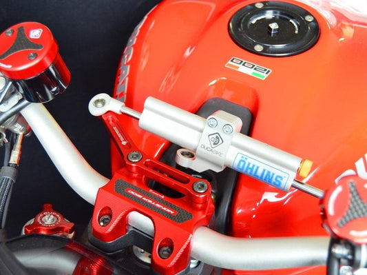 Ducati Monster 1200 / 821 / 797 OHLINS Steering Damper + DBK / DUCABIKE Mounting Kit – Accessories in the Motoraider Motorcycle Aftermarket Accessories and Parts Online Shop