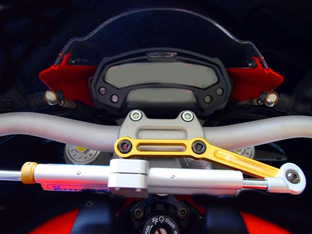 Ducati Monster 796 / 1100 Evo OHLINS Steering Damper + DBK / DUCABIKE Mounting Kit – Accessories in the Motoraider Motorcycle Aftermarket Accessories and Parts Online Shop