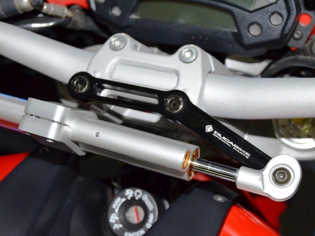 Ducati Monster 796 / 1100 Evo OHLINS Steering Damper + DBK / DUCABIKE Mounting Kit – Accessories in the Motoraider Motorcycle Aftermarket Accessories and Parts Online Shop