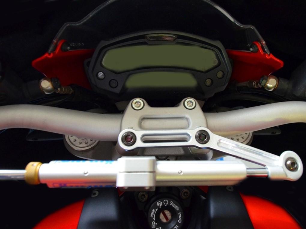 Ducati Monster 796 / 1100 Evo OHLINS Steering Damper + DBK / DUCABIKE Mounting Kit – Accessories in the Motoraider Motorcycle Aftermarket Accessories and Parts Online Shop