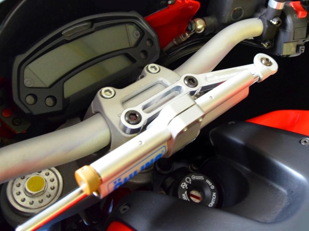 Ducati Monster 796 / 1100 Evo OHLINS Steering Damper + DBK / DUCABIKE Mounting Kit – Accessories in the Motoraider Motorcycle Aftermarket Accessories and Parts Online Shop
