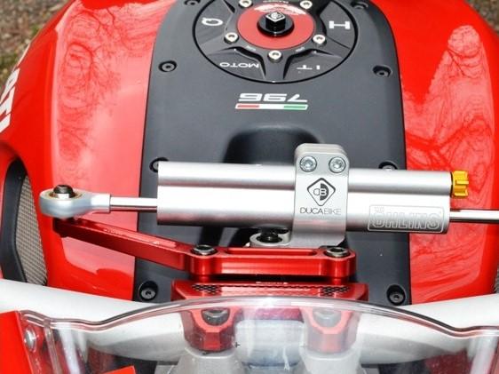 Ducati Monster 796 / 1100 Evo OHLINS Steering Damper + DBK / DUCABIKE Mounting Kit – Accessories in the Motoraider Motorcycle Aftermarket Accessories and Parts Online Shop
