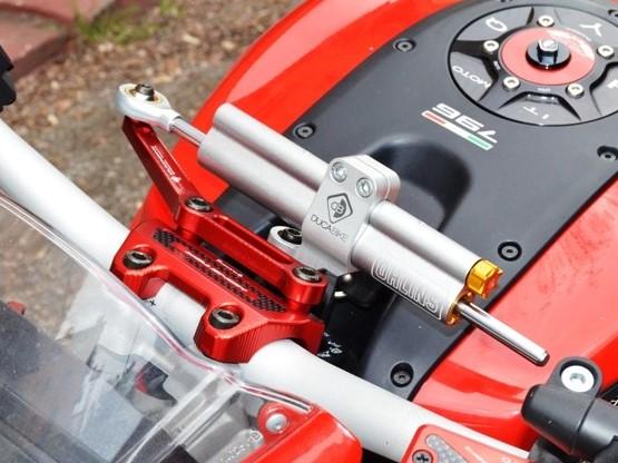 Ducati Monster 796 / 1100 Evo OHLINS Steering Damper + DBK / DUCABIKE Mounting Kit – Accessories in the Motoraider Motorcycle Aftermarket Accessories and Parts Online Shop