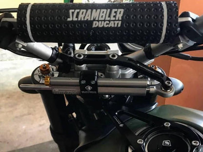 Ducati Scrambler (15/22) OHLINS Steering Damper + DBK / DUCABIKE Mounting Kit & Fuel Tank Cap – Accessories in the Motoraider Motorcycle Aftermarket Accessories and Parts Online Shop