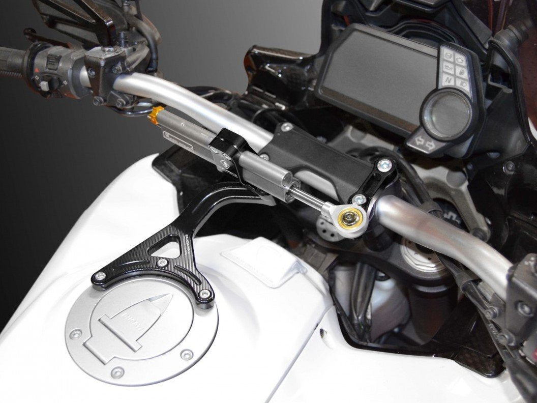 Ducati Multistrada 1200 (10/14) OHLINS Steering Damper + DBK / DUCABIKE Mounting Kit – Accessories in the Motoraider Motorcycle Aftermarket Accessories and Parts Online Shop