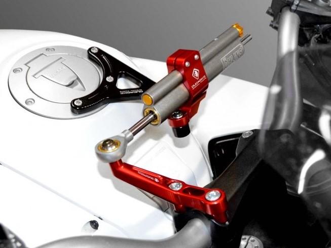 Ducati Multistrada 1200 (10/14) OHLINS Steering Damper + DBK / DUCABIKE Mounting Kit – Accessories in the Motoraider Motorcycle Aftermarket Accessories and Parts Online Shop