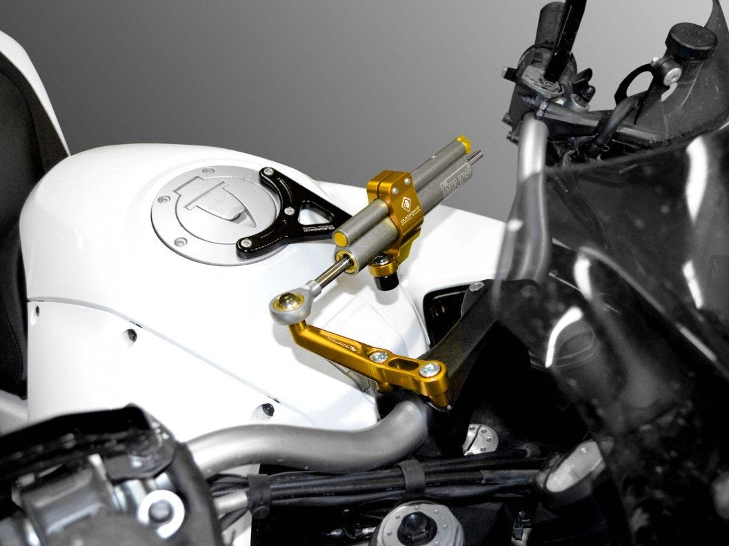 Ducati Multistrada 1200 (10/14) OHLINS Steering Damper + DBK / DUCABIKE Mounting Kit – Accessories in the Motoraider Motorcycle Aftermarket Accessories and Parts Online Shop