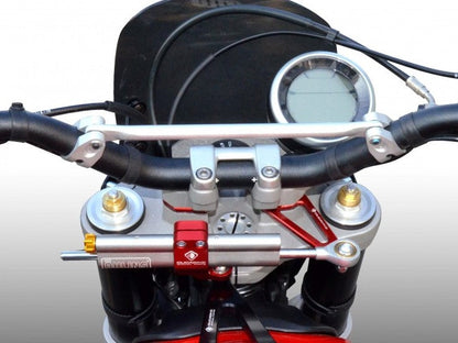 Ducati Scrambler Desert Sled (17/22) OHLINS Steering Damper + DBK / DUCABIKE Mounting Kit & Fuel Tank Cap – Accessories in the Motoraider Motorcycle Aftermarket Accessories and Parts Online Shop