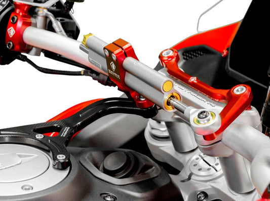 Ducati Multistrada V4 (2021+) OHLINS Steering Damper + DBK / DUCABIKE Mounting Kit – Accessories in the Motoraider Motorcycle Aftermarket Accessories and Parts Online Shop