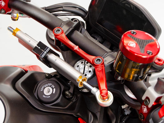 Ducati Monster 950 / 937 (2021+) OHLINS Steering Damper + DBK / DUCABIKE Mounting Kit – Accessories in the Motoraider Motorcycle Aftermarket Accessories and Parts Online Shop