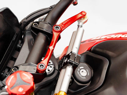Ducati Monster 950 / 937 (2021+) OHLINS Steering Damper + DBK / DUCABIKE Mounting Kit – Accessories in the Motoraider Motorcycle Aftermarket Accessories and Parts Online Shop