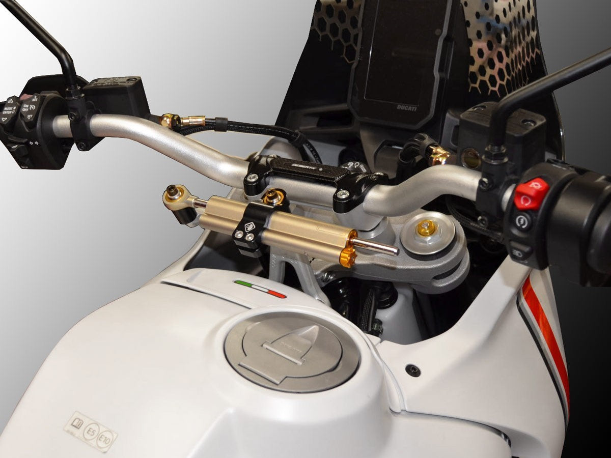 Ducati DesertX (2022+) OHLINS Steering Damper + DBK / DUCABIKE Mounting Kit – Accessories in the Motoraider Motorcycle Aftermarket Accessories and Parts Online Shop