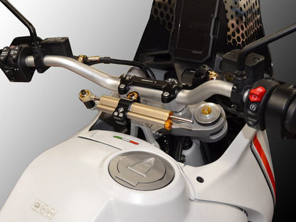 Ducati DesertX (2022+) OHLINS Steering Damper + DBK / DUCABIKE Mounting Kit – Accessories in the Motoraider Motorcycle Aftermarket Accessories and Parts Online Shop