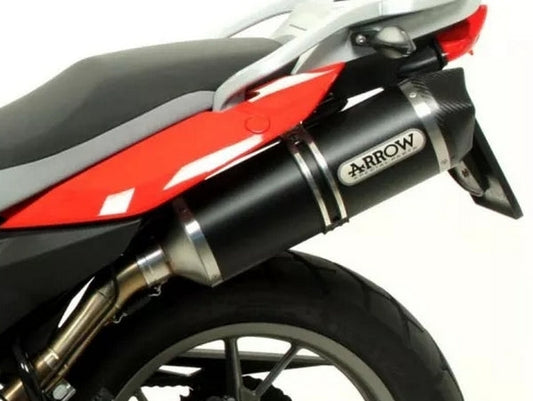 ARROW 71453MI+72615AKN BMW G650GS/Sertao (2011+) Dark Aluminum Slip-on Exhaust "Race Tech" – Accessories in the 2WheelsHero Motorcycle Aftermarket Accessories and Parts Online Shop