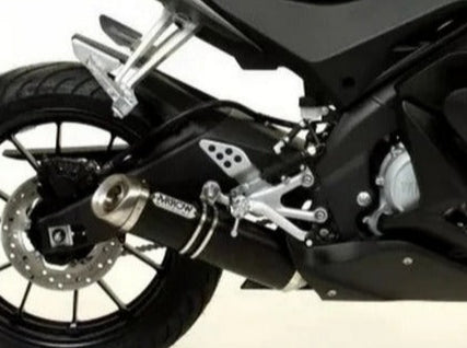 ARROW 51018KZ+51518AON Yamaha YZF-R125 (19/22) Full Exhaust System "Competition Evo Thunder" (dark aluminum; steel end cap) – Accessories in the 2WheelsHero Motorcycle Aftermarket Accessories and Parts Online Shop