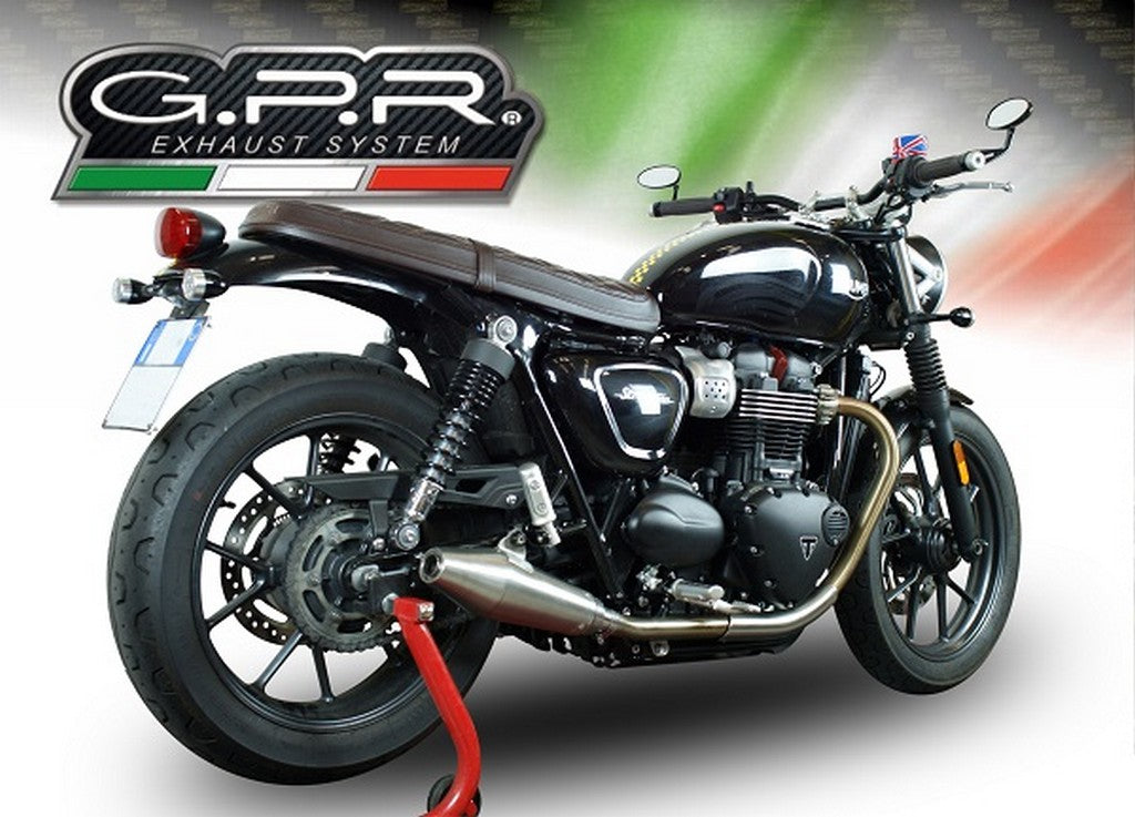 GPR Triumph Street Twin Dual Slip-on Exhaust "Vintacone" (EU homologated) – Accessories in the 2WheelsHero Motorcycle Aftermarket Accessories and Parts Online Shop