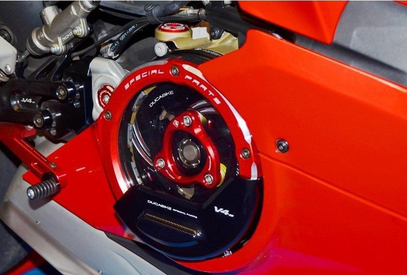 SLI05 - DUCABIKE Ducati Panigale V4 / Streetfighter Clutch Cover Guard – Accessories in the Motoraider Motorcycle Aftermarket Accessories and Parts Online Shop