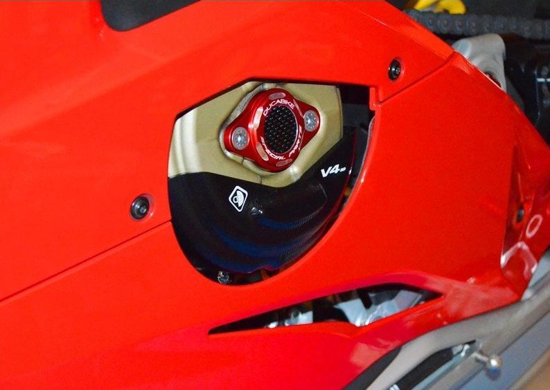 SLI06 - DUCABIKE Ducati Panigale V4 / Streetfighter (2018+) Alternator Cover Guard – Accessories in the Motoraider Motorcycle Aftermarket Accessories and Parts Online Shop