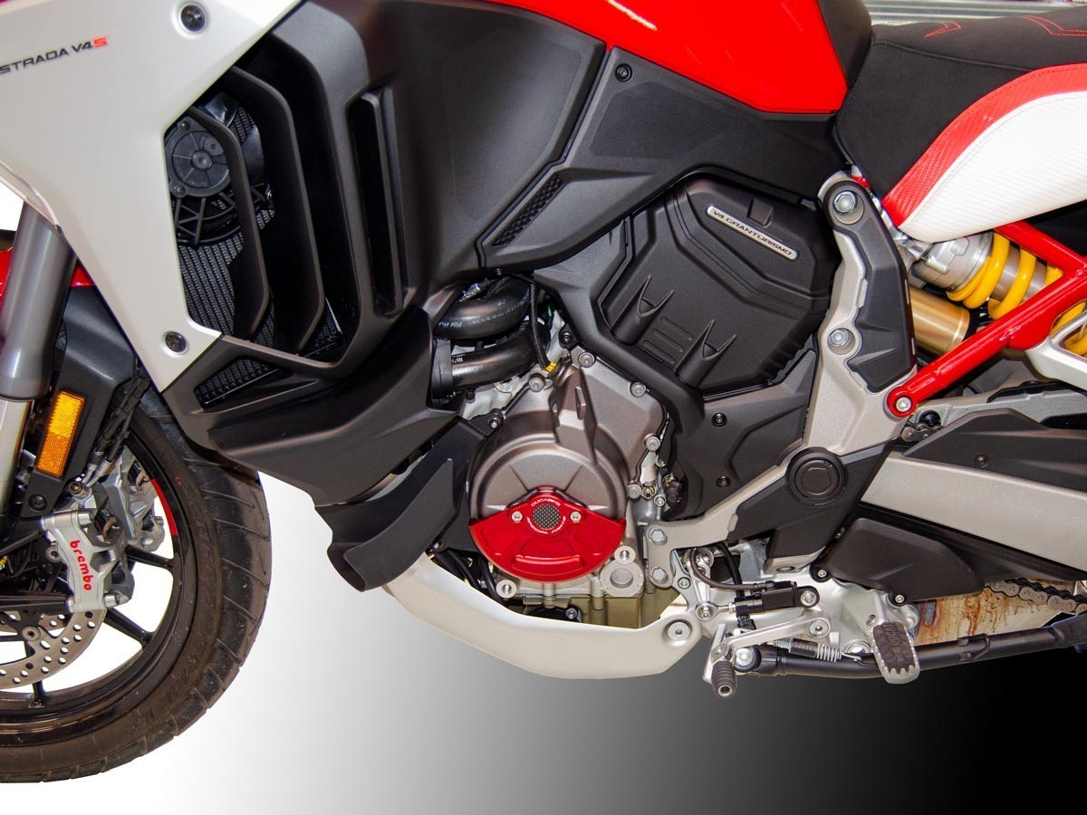 SLI08 - DUCABIKE Ducati Multistrada V4 (2021+) Alternator Cover Guard – Accessories in the Motoraider Motorcycle Aftermarket Accessories and Parts Online Shop
