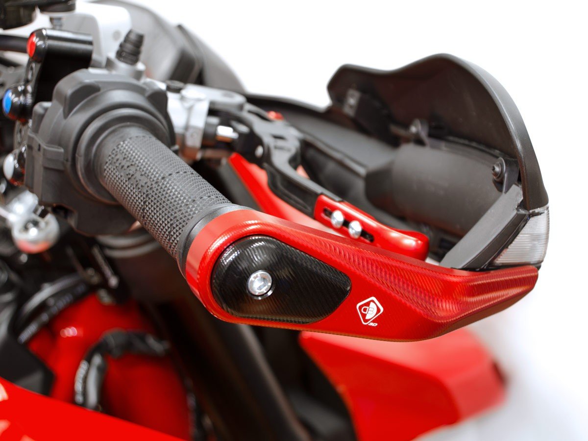 SPM02 - DUCABIKE Ducati Hypermotard / Multistrada Handguards Protection (bi-color) – Accessories in the Motoraider Motorcycle Aftermarket Accessories and Parts Online Shop