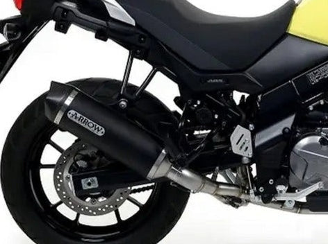 ARROW 71677MI+72622AKN Suzuki Vstrom 650 (2017+) Aluminum Full Exhaust System "Competition Evo Race-Tech" (racing) – Accessories in the 2WheelsHero Motorcycle Aftermarket Accessories and Parts Online Shop