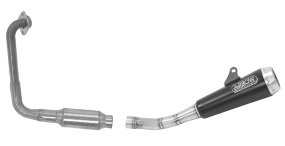 ARROW 51018MI+51004PRN Yamaha YZF-R125 (19/22) Full Exhaust System "Competition Evo Pro-Race" (dark steel; racing) – Accessories in the 2WheelsHero Motorcycle Aftermarket Accessories and Parts Online Shop
