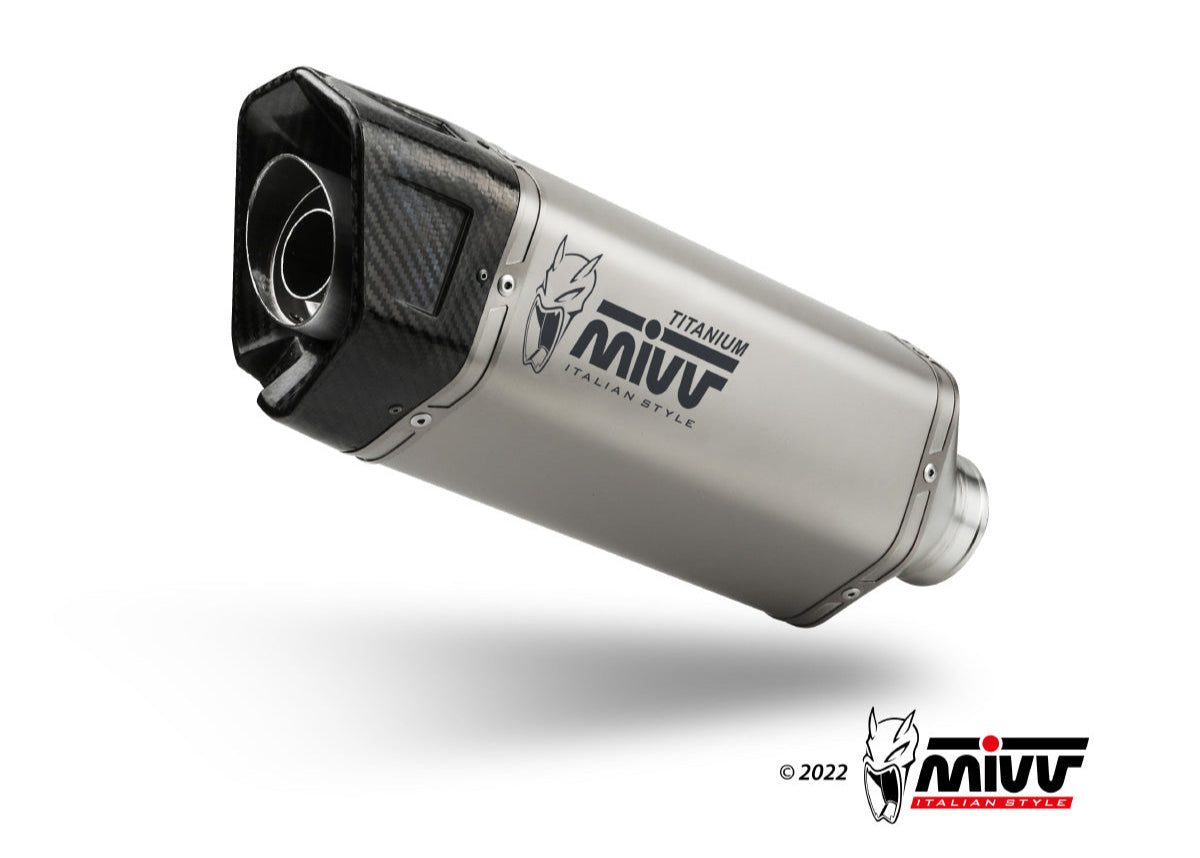 MIVV A.015 Aprilia RSV4 (2021+) Slip-on Exhaust "SR-1" (titanium; approved) – Accessories in the 2WheelsHero Motorcycle Aftermarket Accessories and Parts Online Shop