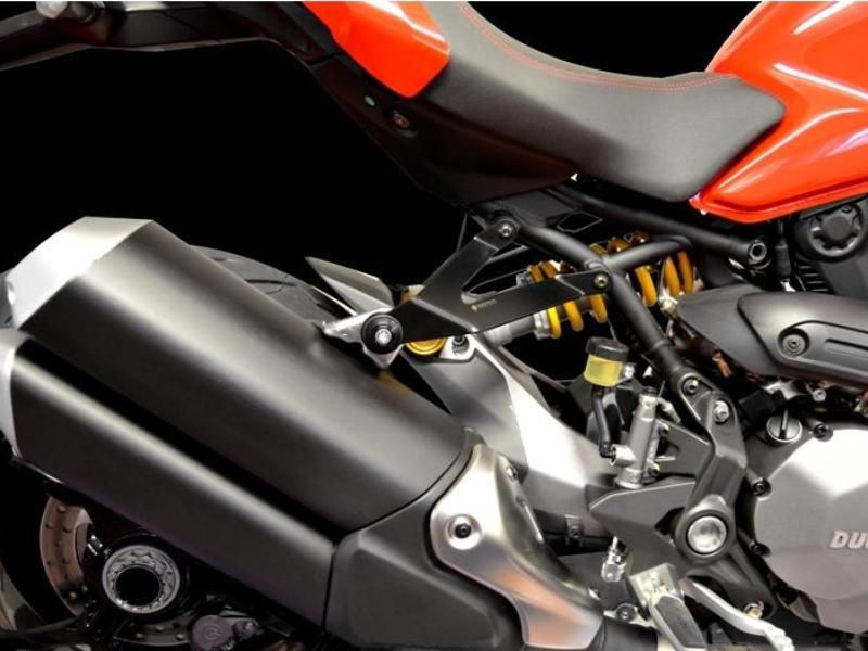 SS01 - DUCABIKE Ducati Monster 821/1200 Exhaust Support – Accessories in the Motoraider Motorcycle Aftermarket Accessories and Parts Online Shop
