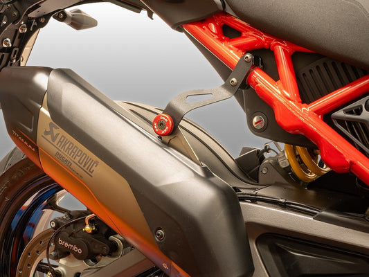 DBK DUCABIKE SS05 Ducati Multistrada V4 / V4S (2025+) Exhaust Support – Accessories in the Motoraider Motorcycle Aftermarket Accessories and Parts Online Shop