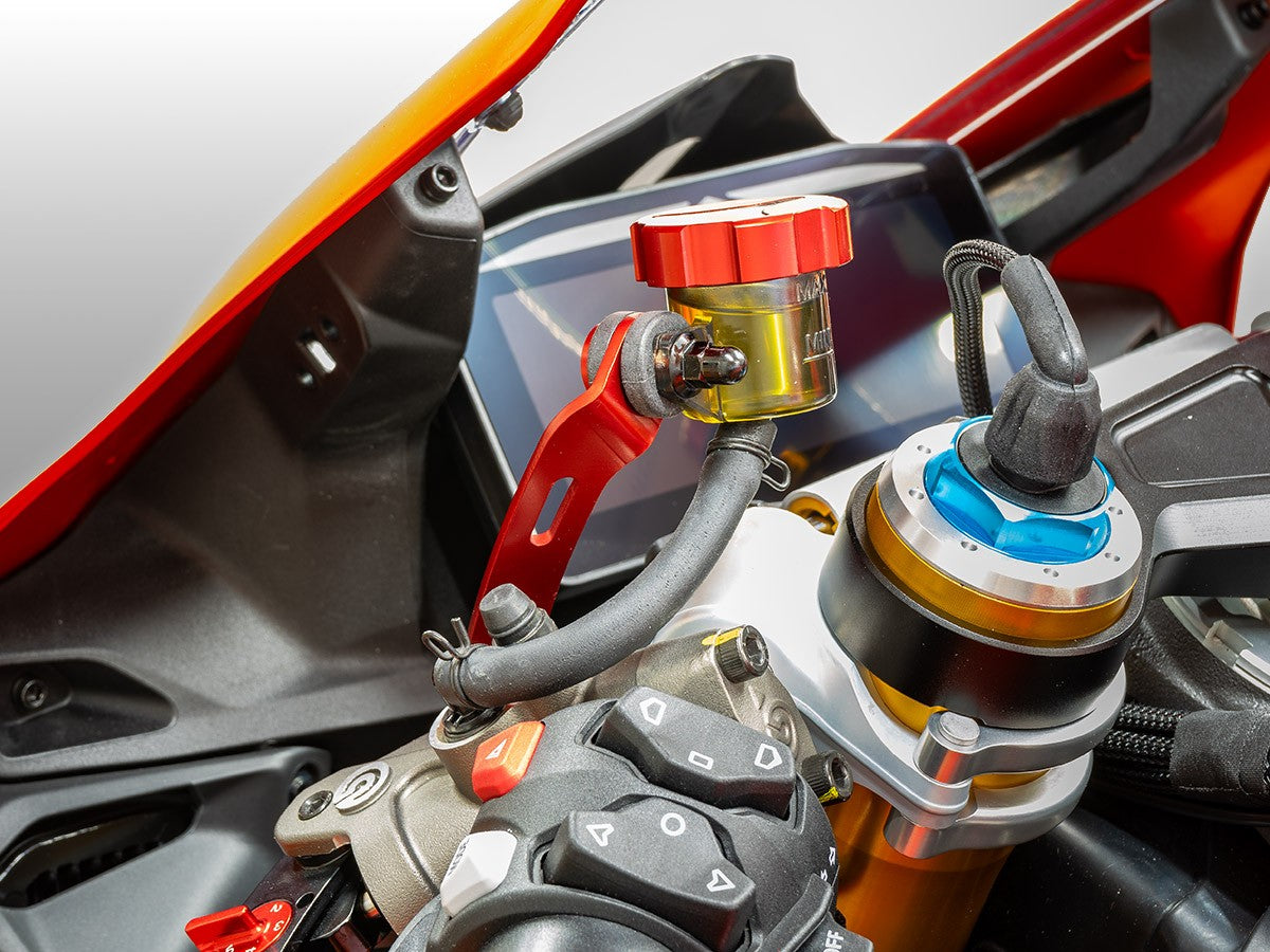 STA17 - DBK Ducati Panigale V4 / V4S (2025+) Clutch Fluid Reservoir Support – Accessories in the Motoraider Motorcycle Aftermarket Accessories and Parts Online Shop