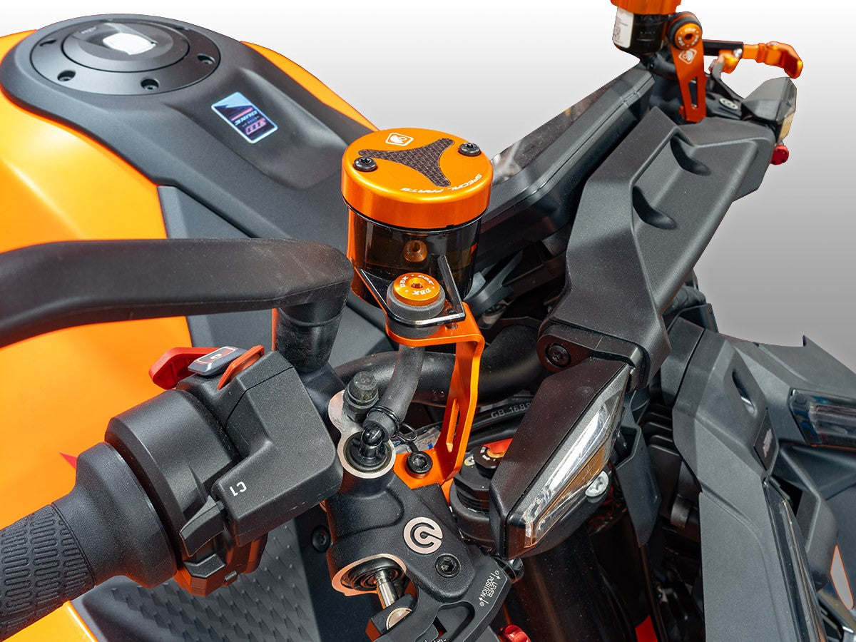 STA18 - DBK KTM 1390 Super Duke R / EVO (2024+) Brake Fluid Reservoir Support – Accessories in the Motoraider Motorcycle Aftermarket Accessories and Parts Online Shop